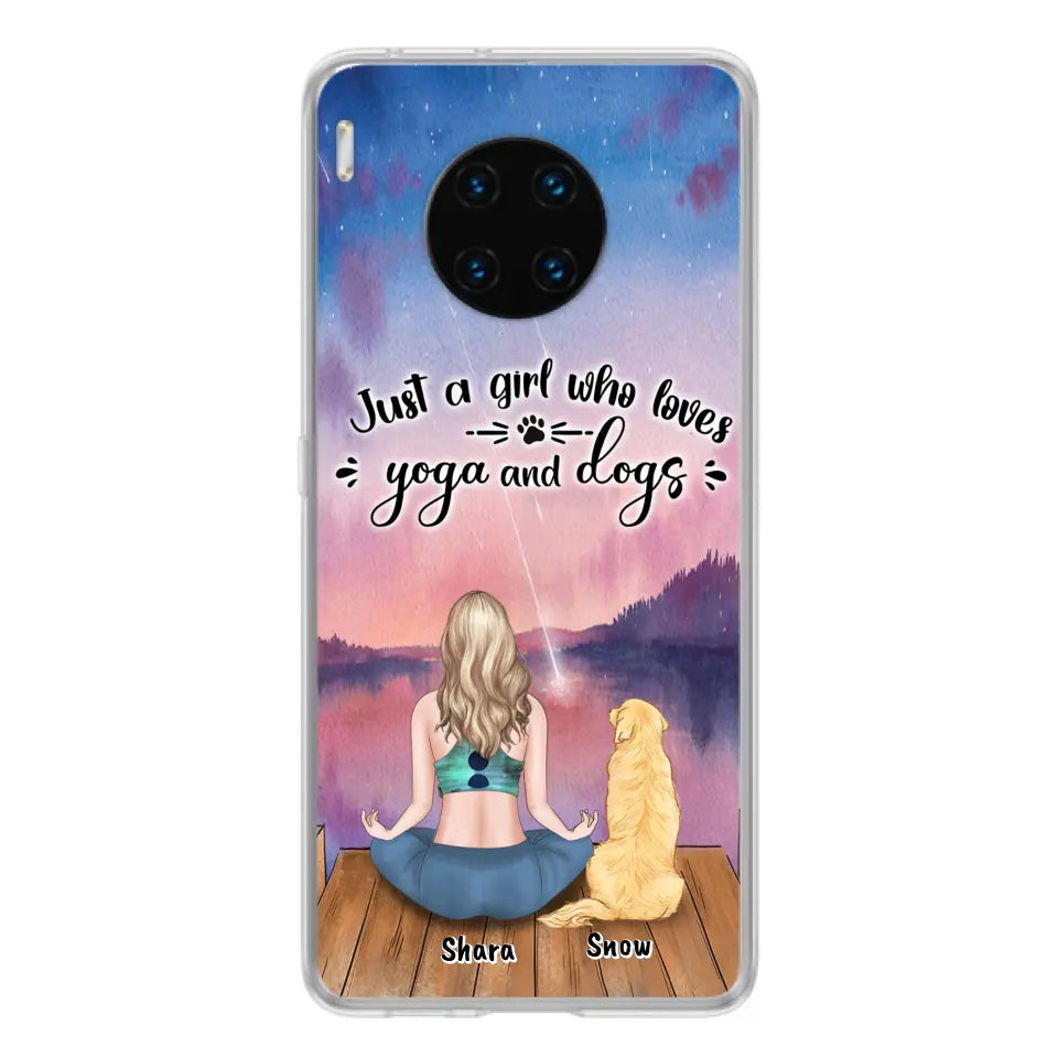 Custom Personalized Yoga Dog Mom Phone Case - Gift For Dog Lover - Case For Xiaomi, Oppo And Huawei