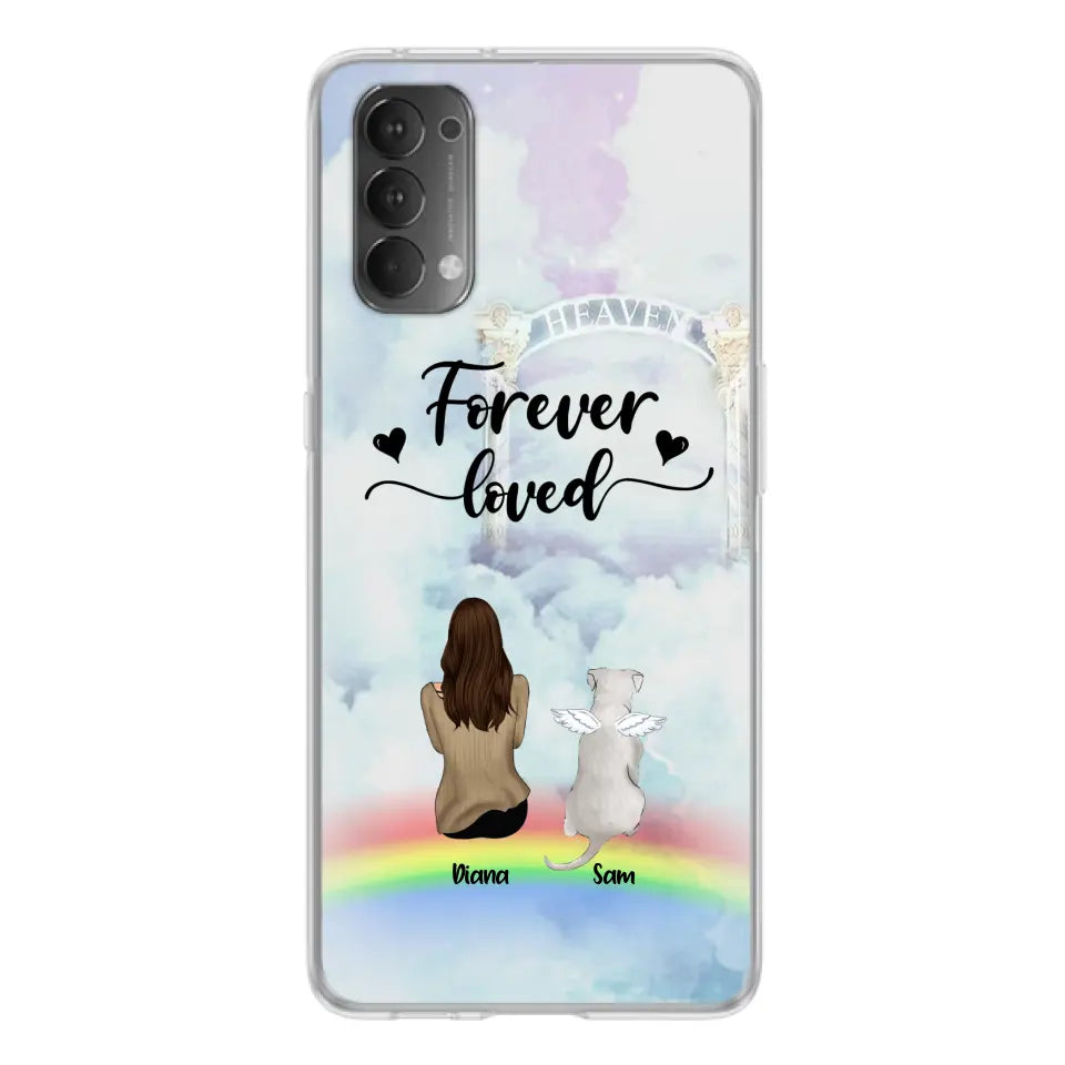 Personalized Memorial Pets Phone Case - Man/Woman With Up to 4 Pets - Memorial Gift For Dog Lovers/Cat Lovers - Forever Loved - For Xiaomi, Oppo And Huawei Phone Case - AXSIO5