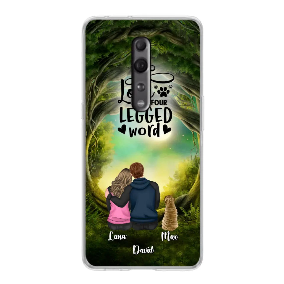 Personalized Couple And Dogs Phone Case - Couple With Up to 5 Dogs - Gift Idea For Couple/Dog Lover - Case For Xiaomi/Huawei/Oppo