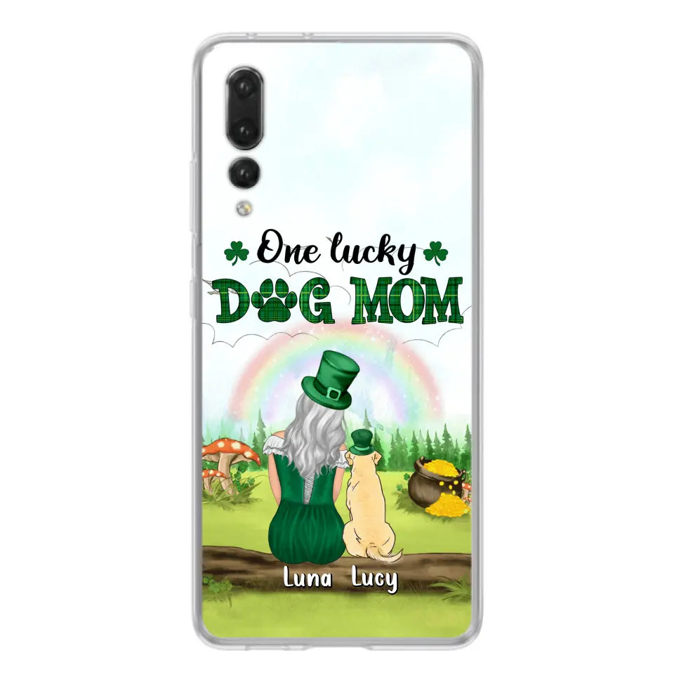 Personalized Dog Mom Phone Case - Up to 4 Dogs - St. Patrick's Day Gift Idea For Dog Lover - Case For Xiaomi/Huawei/Oppo