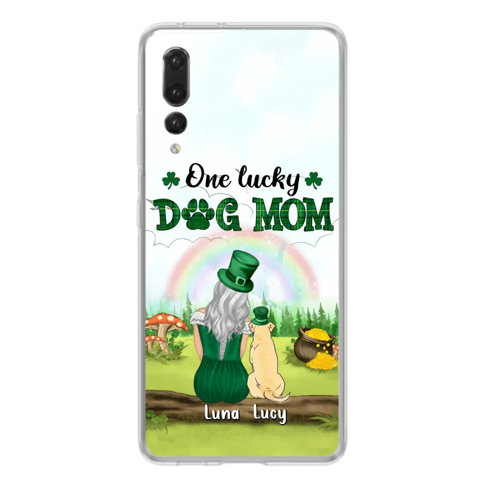Personalized Dog Mom Phone Case - Up to 4 Dogs - St. Patrick's Day Gift Idea For Dog Lover - Case For Xiaomi/Huawei/Oppo