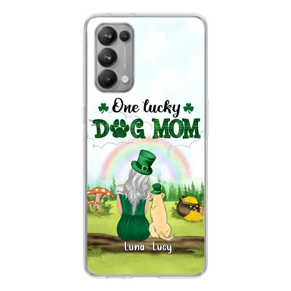 Personalized Dog Mom Phone Case - Up to 4 Dogs - St. Patrick's Day Gift Idea For Dog Lover - Case For Xiaomi/Huawei/Oppo