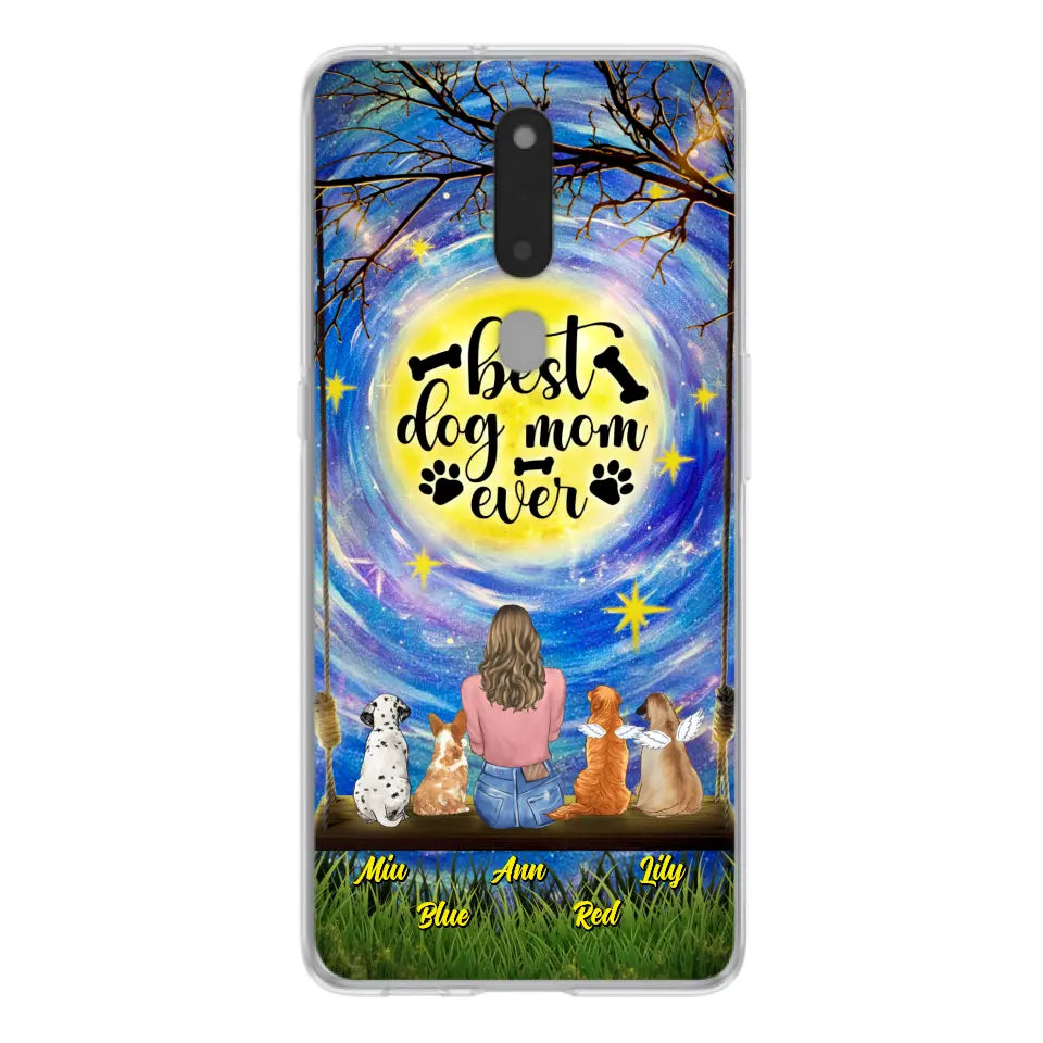 Personalized Dog Mom Phone Case - Up to 4 Dogs - Gift Idea For Dog Lovers - I Love You To the Moon And Back - Case For Xiaomi/Huawei/Oppo