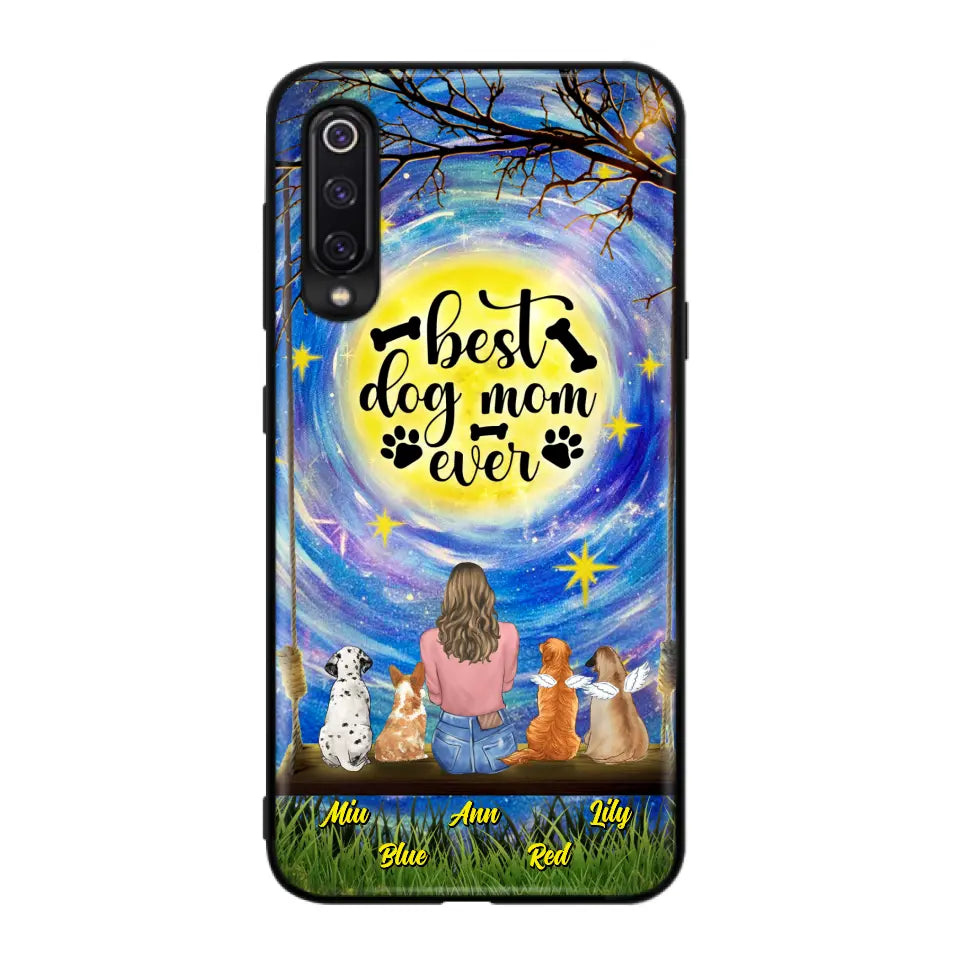 Personalized Dog Mom Phone Case - Up to 4 Dogs - Gift Idea For Dog Lovers - I Love You To the Moon And Back - Case For Xiaomi/Huawei/Oppo