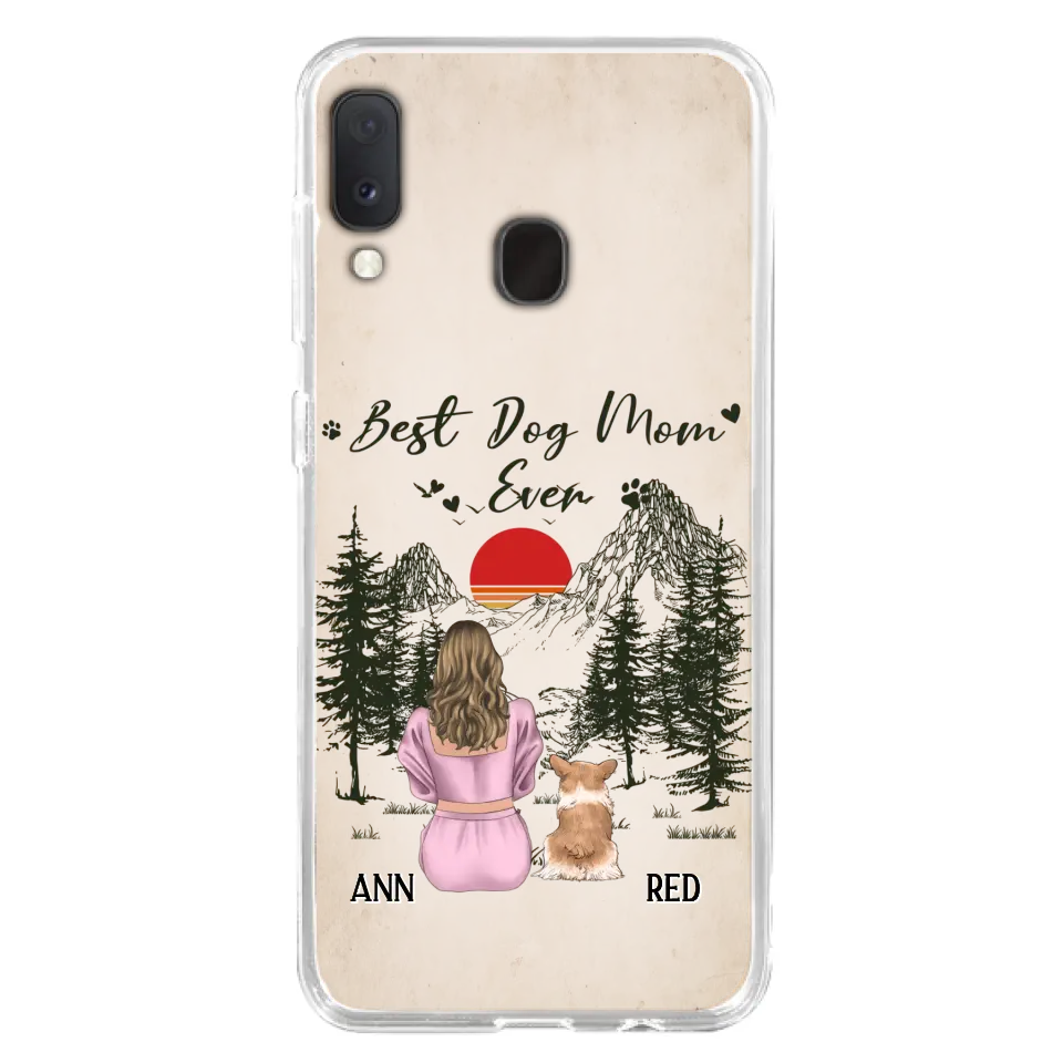 Custom Personalized Dog Mom Phone Case - Upto 4 Dogs - Mother's Day Gift Idea Dog Lovers - Best Dog Mom Ever - Case For iPhone/Samsung