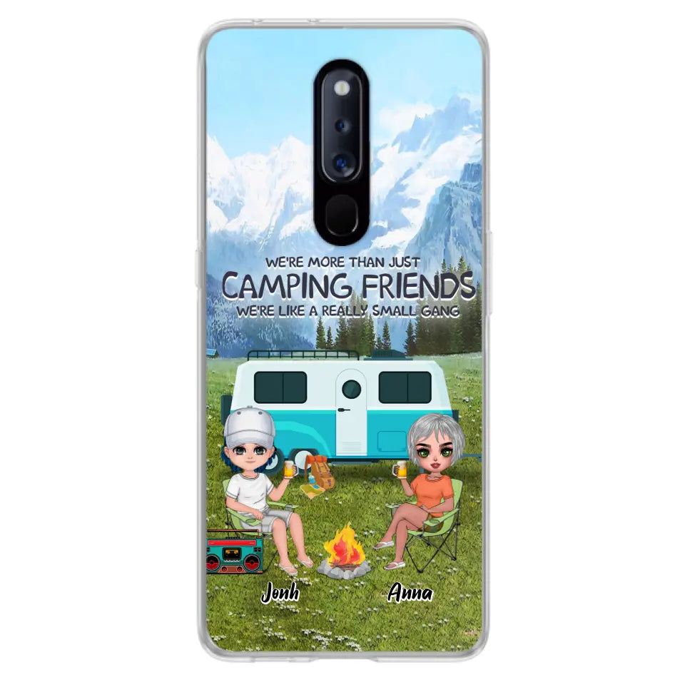 Custom Personalized Mountain Camping Friends Phone Case - Upto 8 People - Best Gift For Camping Lovers - Case For Xiaomi, Oppo And Huawei