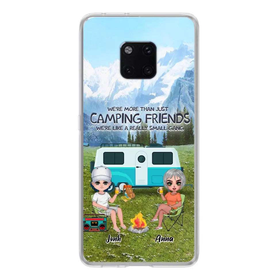 Custom Personalized Mountain Camping Friends Phone Case - Upto 8 People - Best Gift For Camping Lovers - Case For Xiaomi, Oppo And Huawei