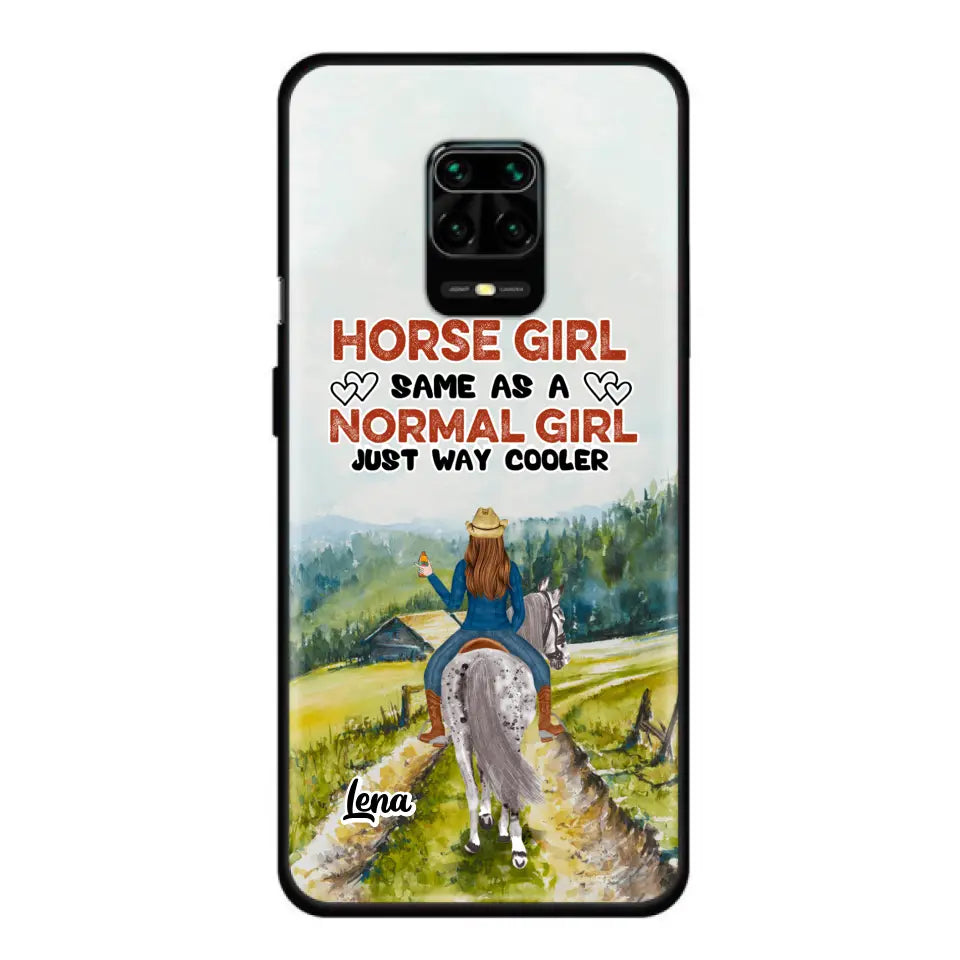 Personalized Horse Girl Phone Case - Up to 3 People - Gift Idea For Horse Lover - Horse Girl Same As A Normal Girl Just Way Cooler - Case For Xiaomi/Huawei/Oppo