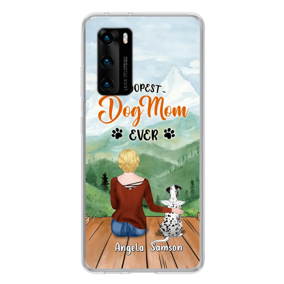 Personalized Dog Mom Phone Case - Up to 5 Dogs - Gift Idea For Dog Lovers - Dopest Dog Mom Ever - Case For Huawei/Xiaomi/Oppo
