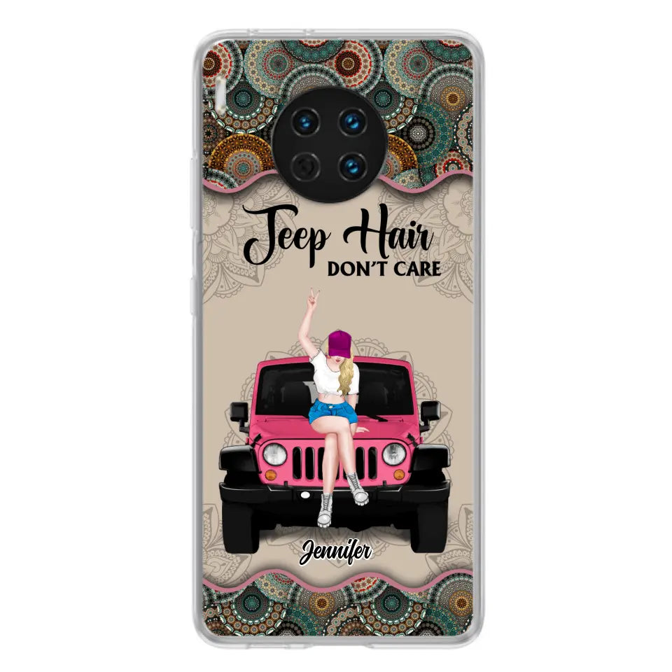 Personalized Off-road Girl Phone Case - Up to 4 Dogs - Gift Idea For Dog/Off-road Lovers - Case for Xiaomi, Huawei & Oppo