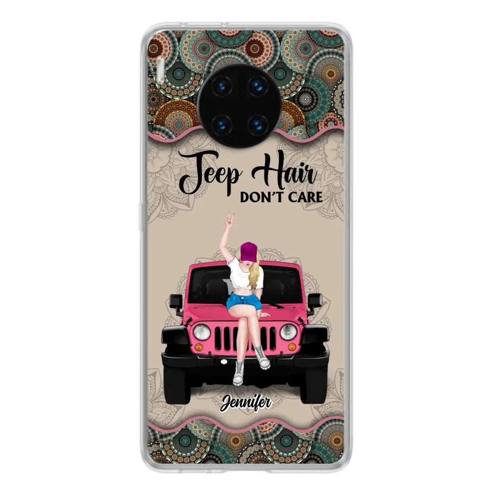 Personalized Off-road Girl Phone Case - Up to 4 Dogs - Gift Idea For Dog/Off-road Lovers - Case for Xiaomi, Huawei & Oppo