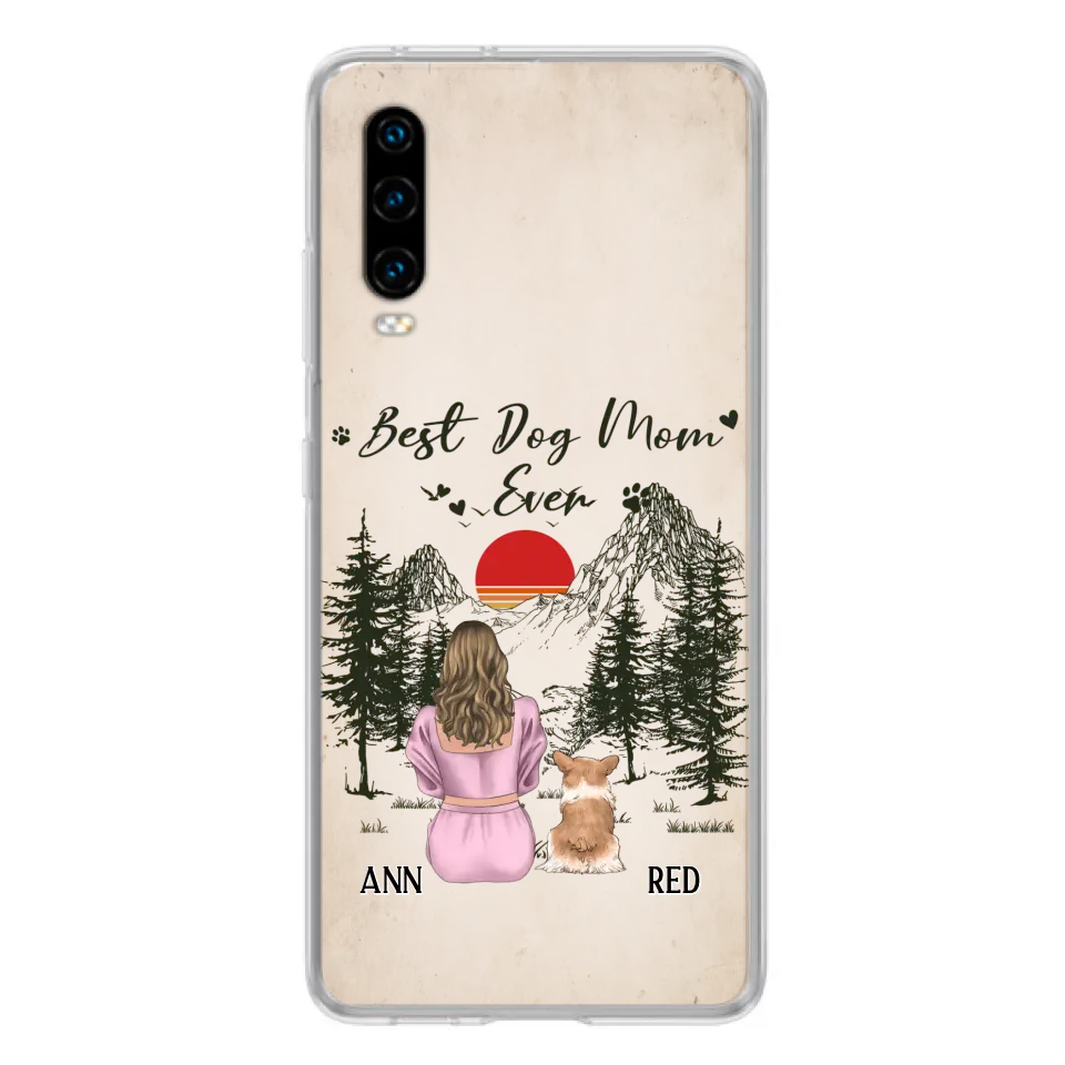 Personalized Dog Mom Phone Case - Up to 4 Dogs - Mother's Day Gift Idea Dog Lovers - Best Dog Mom Ever - Case For Xiaomi/Huawei/Oppo