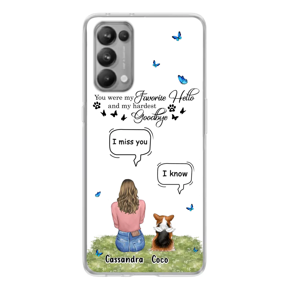 Personalized Pet Phone Case - Up to 4 Pets - Gift Idea For Couple/Dog/Cat Lover - You Were My Favorite Hello - Case For Oppo/Xiaomi/Huawei