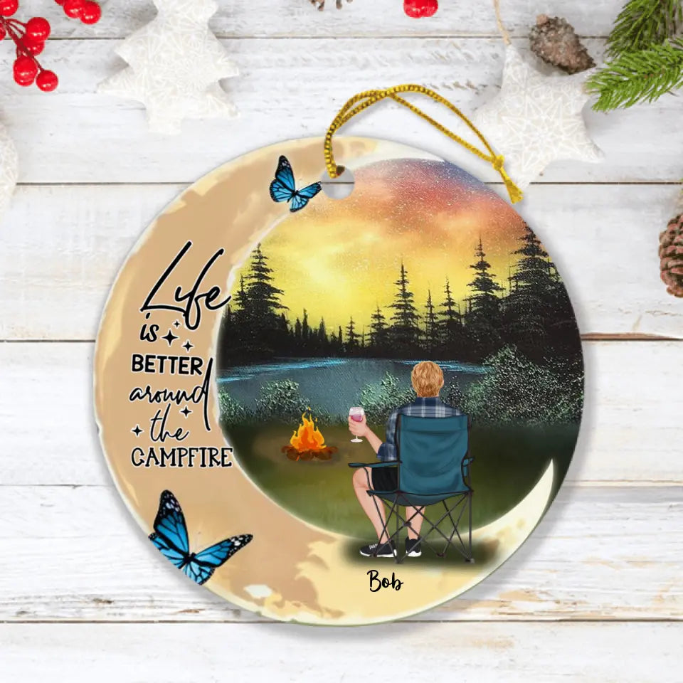 Personalized Camping Ornament - Best Gift For Camping Lover - Camping Partners For Life