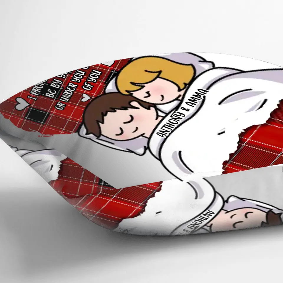 Personalized Couple Pillow Cover - Gift Idea For Couple/Her/Him - I Promise To Always Be By Your Side