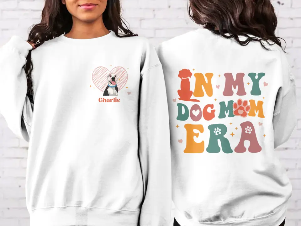 Personalized Dog Mom/Cat Mom AOP Sweater - Gift Idea For Dog/Cat Lover - In My Dog Mom Era