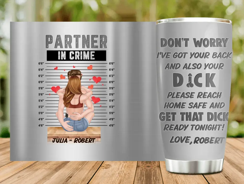 Personalized Couple Tumbler - Gift Idea For Couple/Him/Her/Valentine's Day - Don't Worry I've Got Your Back