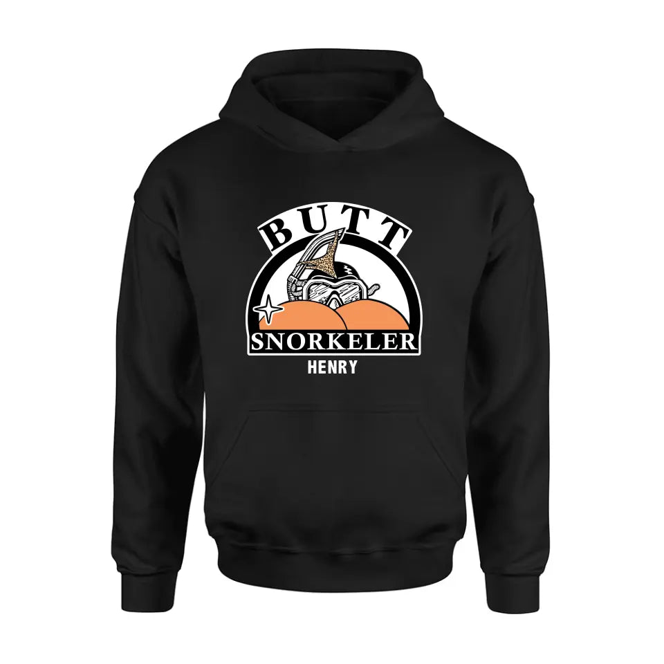 Personalized Butt Snorkeler T-Shirt/Long Sleeve/Sweatshirt/Hoodie - Funny Gift Idea For Couple/Him/Her