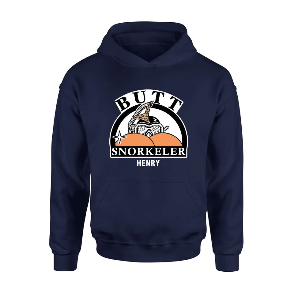 Personalized Butt Snorkeler T-Shirt/Long Sleeve/Sweatshirt/Hoodie - Funny Gift Idea For Couple/Him/Her