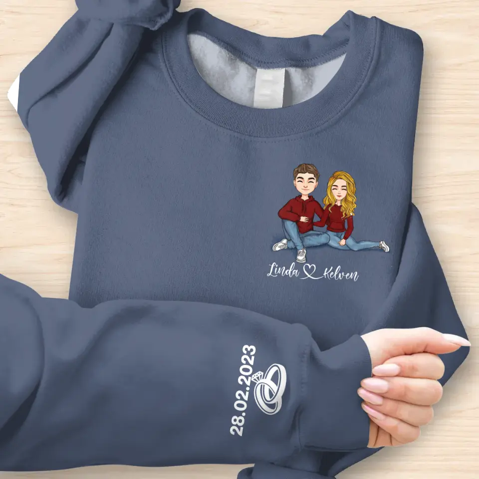Personalized Couple Sweater - Anniversary/Christmas/Valentine's Day Gift Idea For Couple/Him/Her