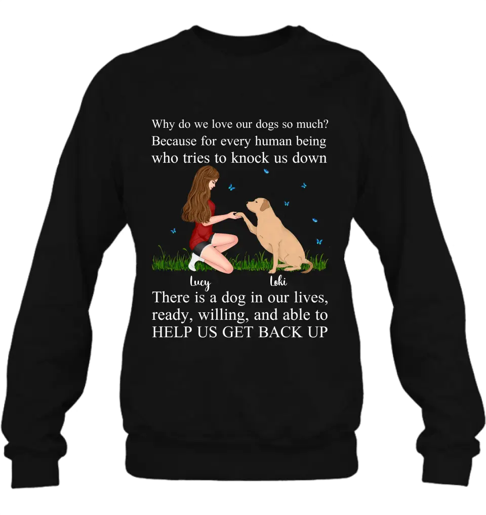 Personalized Dog Mom T-Shirt/Long Sleeve/Sweatshirt/Hoodie - Gift Idea For Dog Owner - Why Do We Love Our Dogs So Much