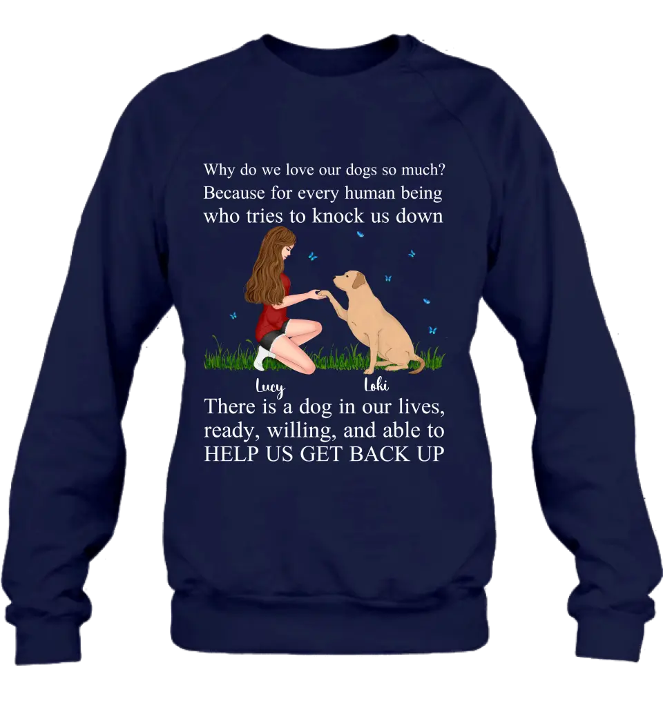 Personalized Dog Mom T-Shirt/Long Sleeve/Sweatshirt/Hoodie - Gift Idea For Dog Owner - Why Do We Love Our Dogs So Much