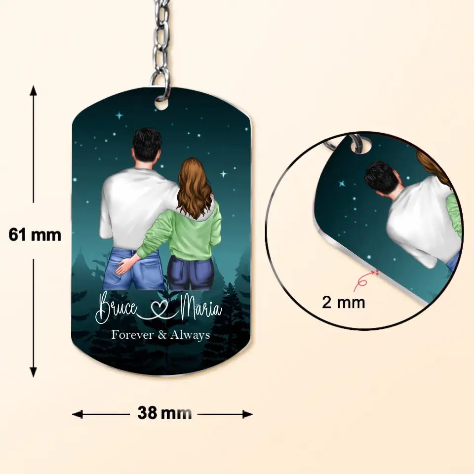 Personalized Couple Aluminum Keychain - Gift Idea For Couple/Him/Her/Wife - I Appreciate You