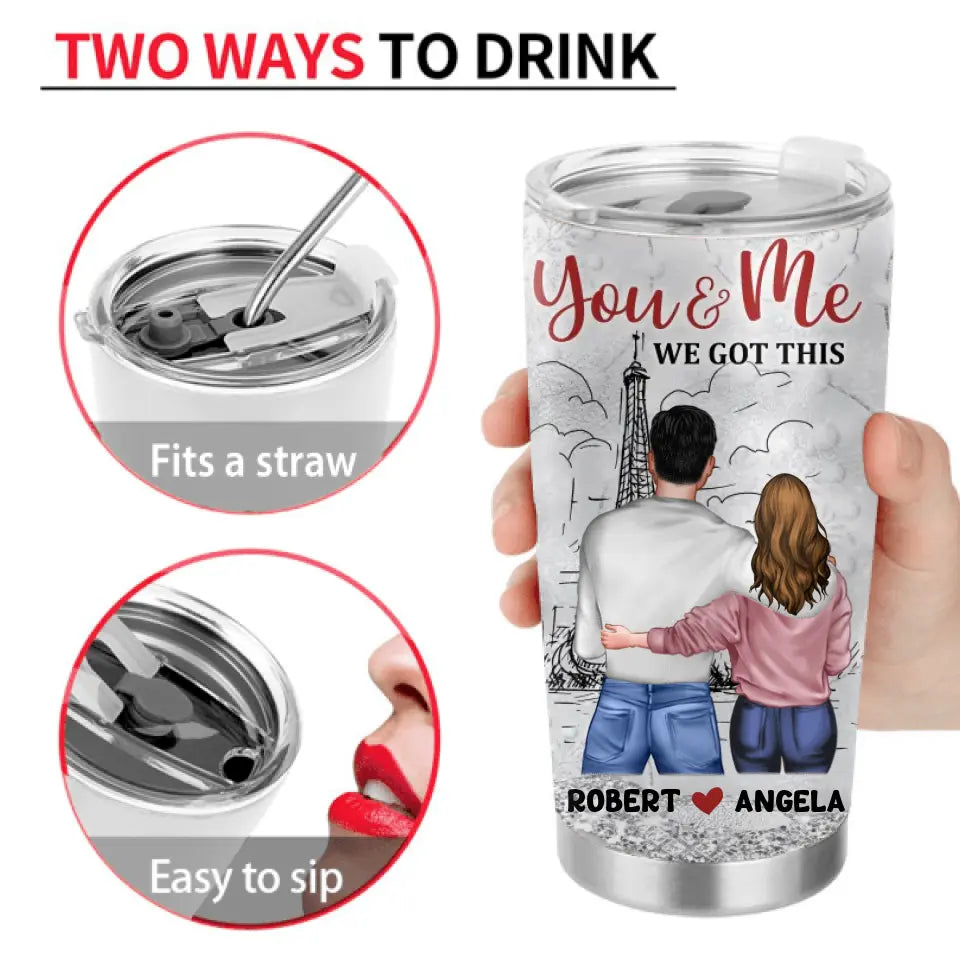 Personalized Couple Tumbler - Gift Idea For Couple/Him/Her/Valentine's Day - I Choose You