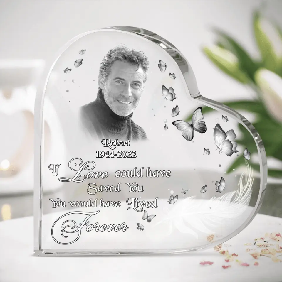 Personalized Photo Acrylic Plaque - Memorial Gift Idea - Until The Day We Meet Again At The Rainbow Bridge