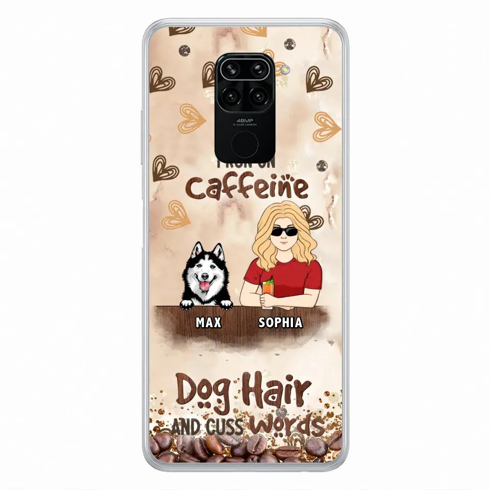 Personalized Pet Phone Case - Gift Idea For Dog/Cat/Horse Lovers - I Run On Caffeine Dog Hair And Cuss Words - Case For Oppo/Xiaomi/Huawei