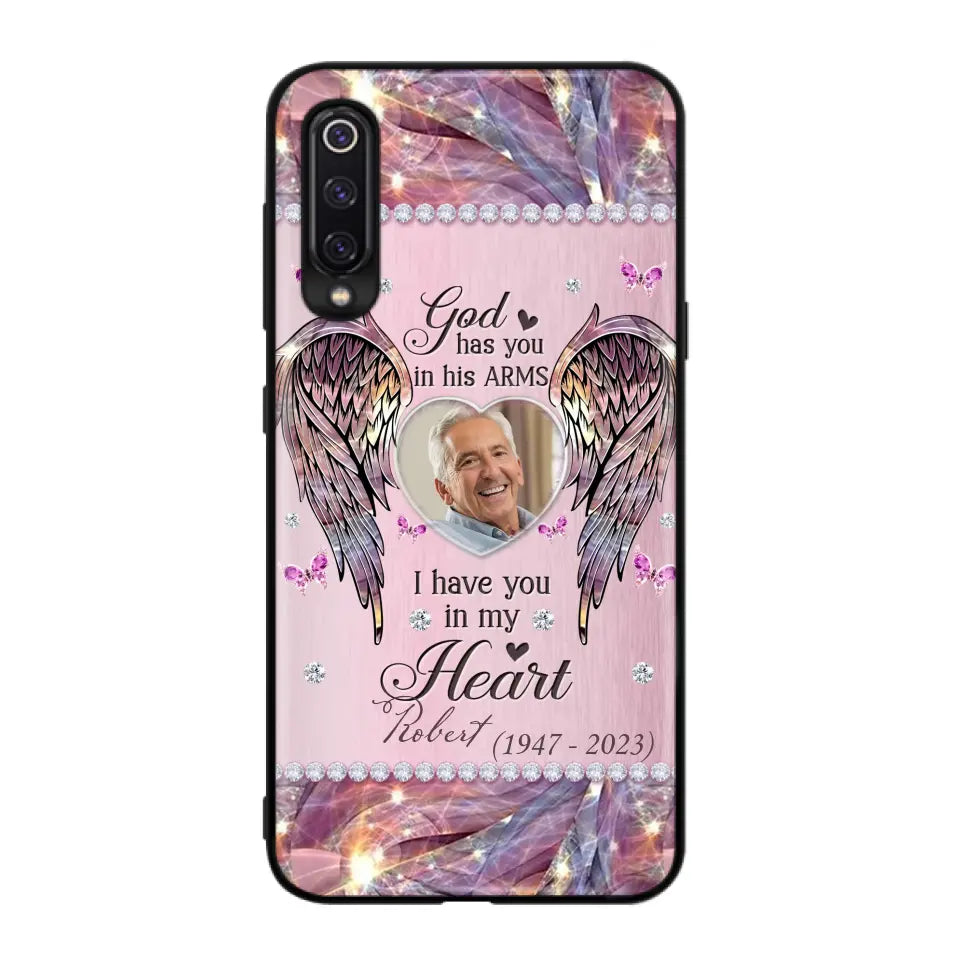 Custom Personalized Memorial Phone Case - Memorial Gift Idea For Family - Case For Oppo/Xiaomi/Huawei - God Has You In His Arms