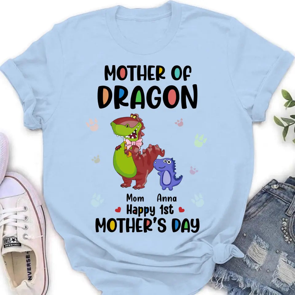 Personalized Dragon Shirt/Baby Onesie - Gift Idea For Mother's Day - Happy 1st Mother's Day
