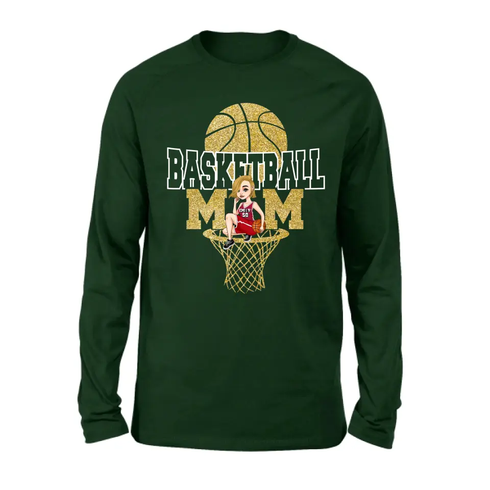 Personalized Basketball Mom Shirt/Hoodie - Gift Idea For Mom/Basketball Lover