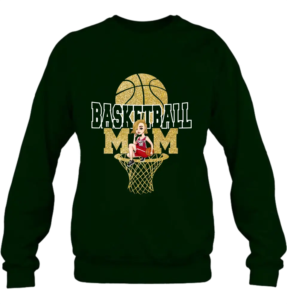 Personalized Basketball Mom Shirt/Hoodie - Gift Idea For Mom/Basketball Lover