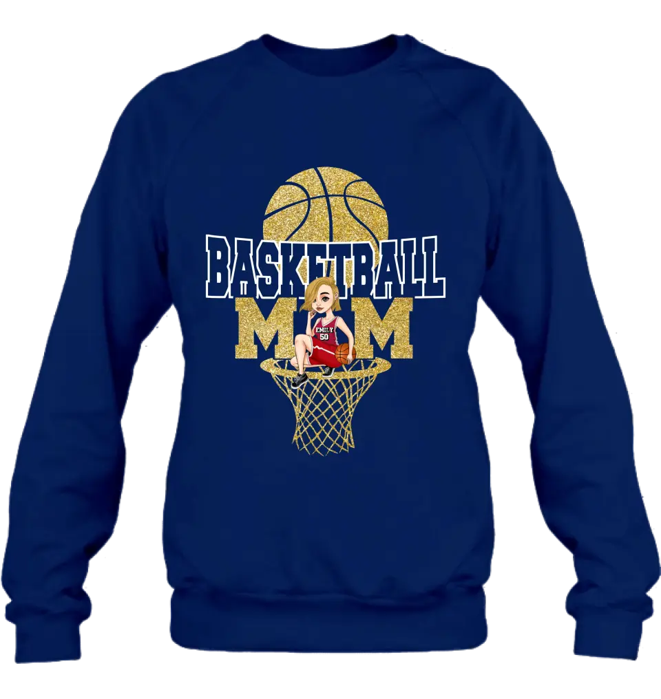 Personalized Basketball Mom Shirt/Hoodie - Gift Idea For Mom/Basketball Lover