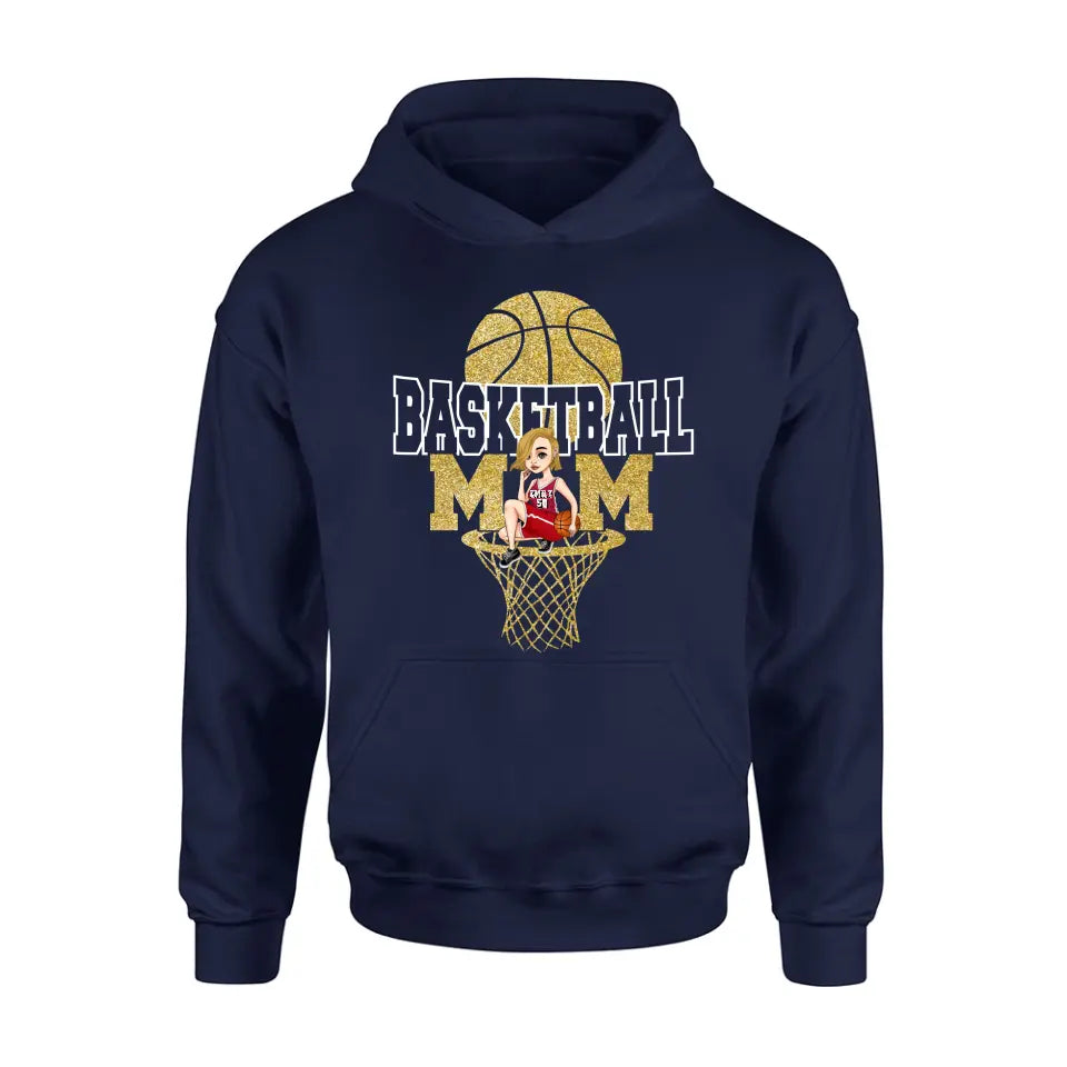 Personalized Basketball Mom Shirt/Hoodie - Gift Idea For Mom/Basketball Lover