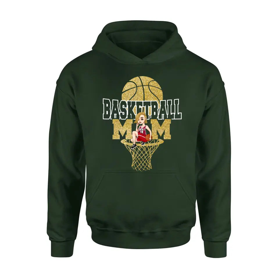 Personalized Basketball Mom Shirt/Hoodie - Gift Idea For Mom/Basketball Lover