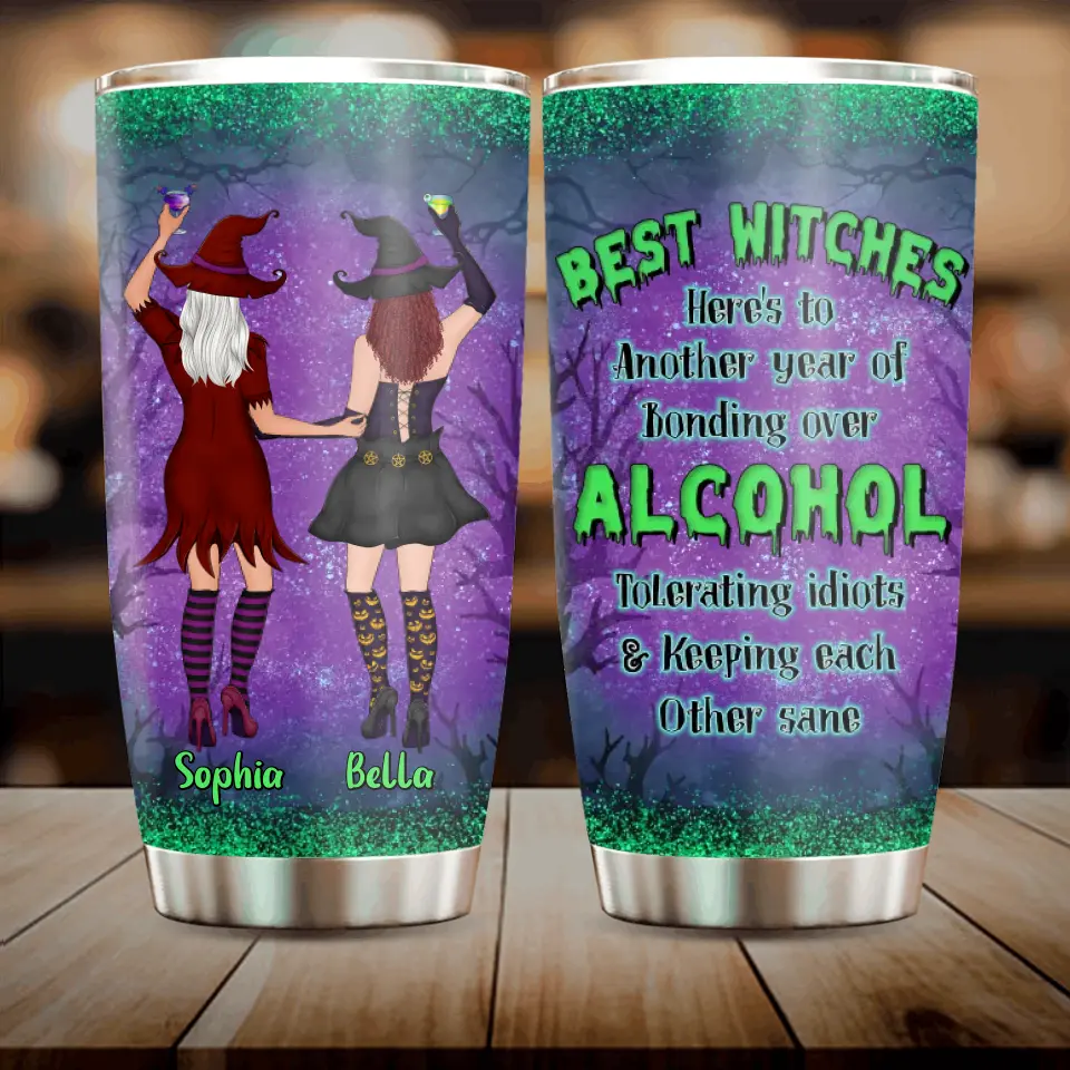 Personalized Witch Besties Tumbler - Gift Idea For Witch Lovers/Friends - Best Witches