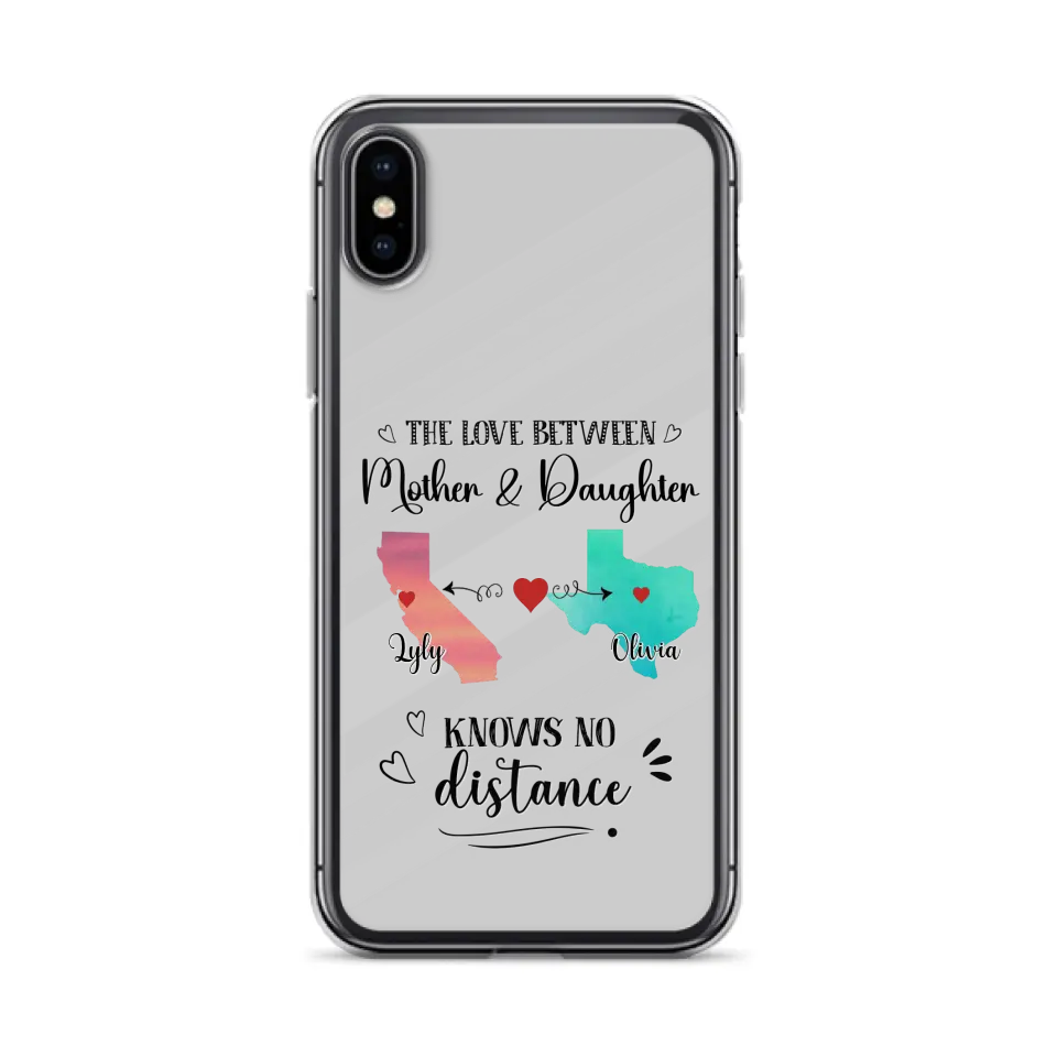 Custom Personalized Mother Daughter Long Distance Phone Case - Gift Idea For Mother And Daughter - Case For iPhone And Samsung