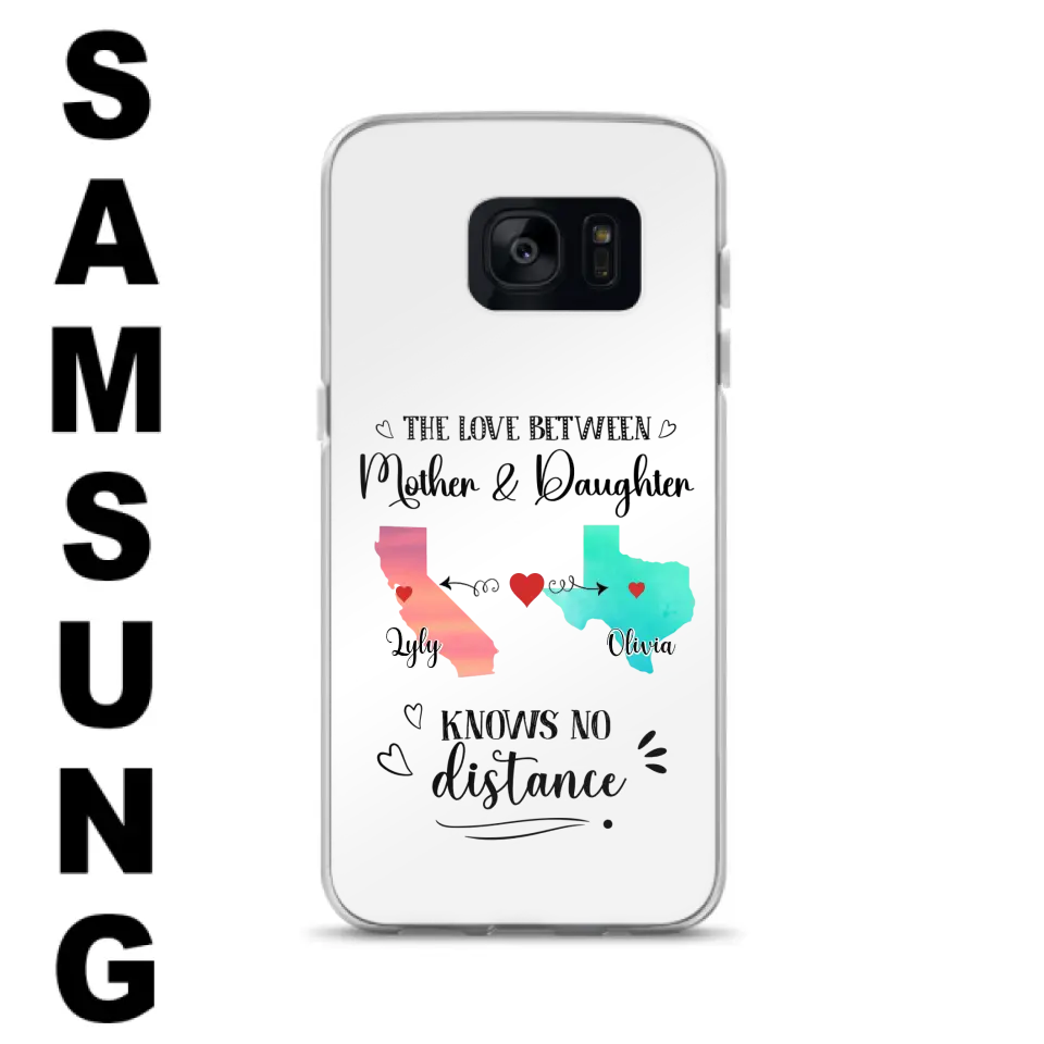 Custom Personalized Mother Daughter Long Distance Phone Case - Gift Idea For Mother And Daughter - Case For iPhone And Samsung