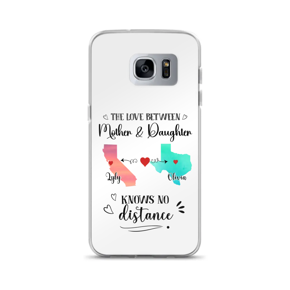 Custom Personalized Mother Daughter Long Distance Phone Case - Gift Idea For Mother And Daughter - Case For iPhone And Samsung