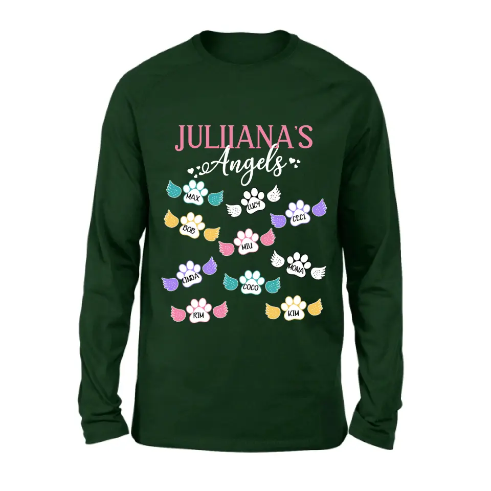 Personalized Angels Shirt/Hoodie - Up to 10 Pets/Kids - Mother's Day Gift Idea