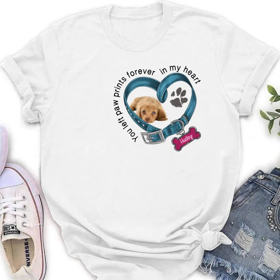 Personalized Memorial Dog Collar Shirt - Upload Photo - Pet Memorial Gift For Dog Lovers