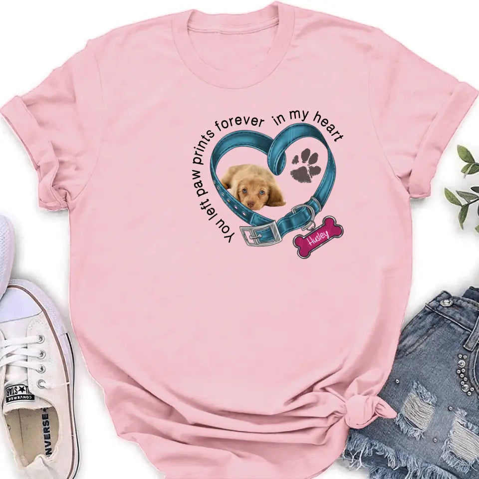 Personalized Memorial Dog Collar Shirt - Upload Photo - Pet Memorial Gift For Dog Lovers