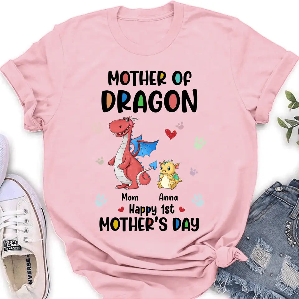 Personalized Dragon Shirt/Baby Onesie - Gift Idea For Mother's Day - Mother Of Dragon Happy 1st Mother's Day