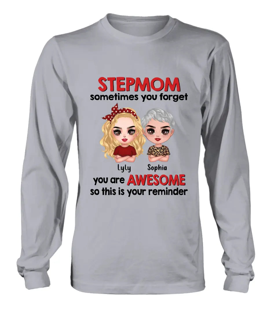 Personalized Mom & Daughter Shirt/Hoodie - Mother's Day Gift Idea To Stepmom