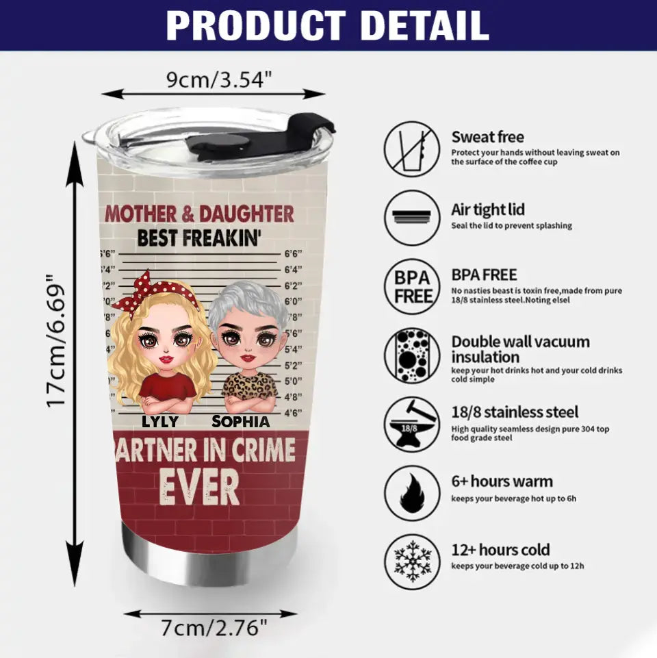 Personalized Mother & Daughter Tumbler - Mother's Day Gift Idea - I'm Not Your Daughter