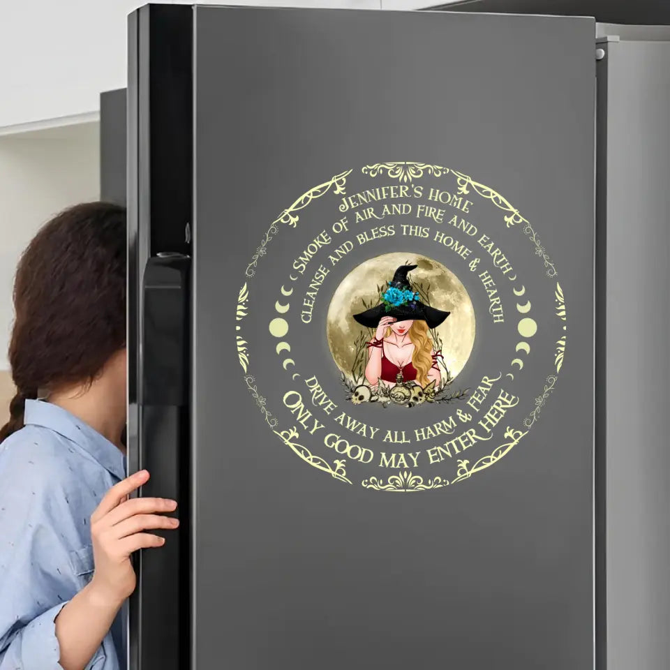 Personalized Witch Decal - Gift Idea For Witch/Pagan/Halloween - Only Good May Enter Here