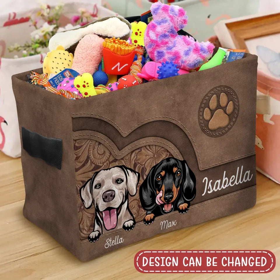 Personalized Dog Storage Box - 
Up to 3 Dogs - Mother's Day Gift For Dog Lovers