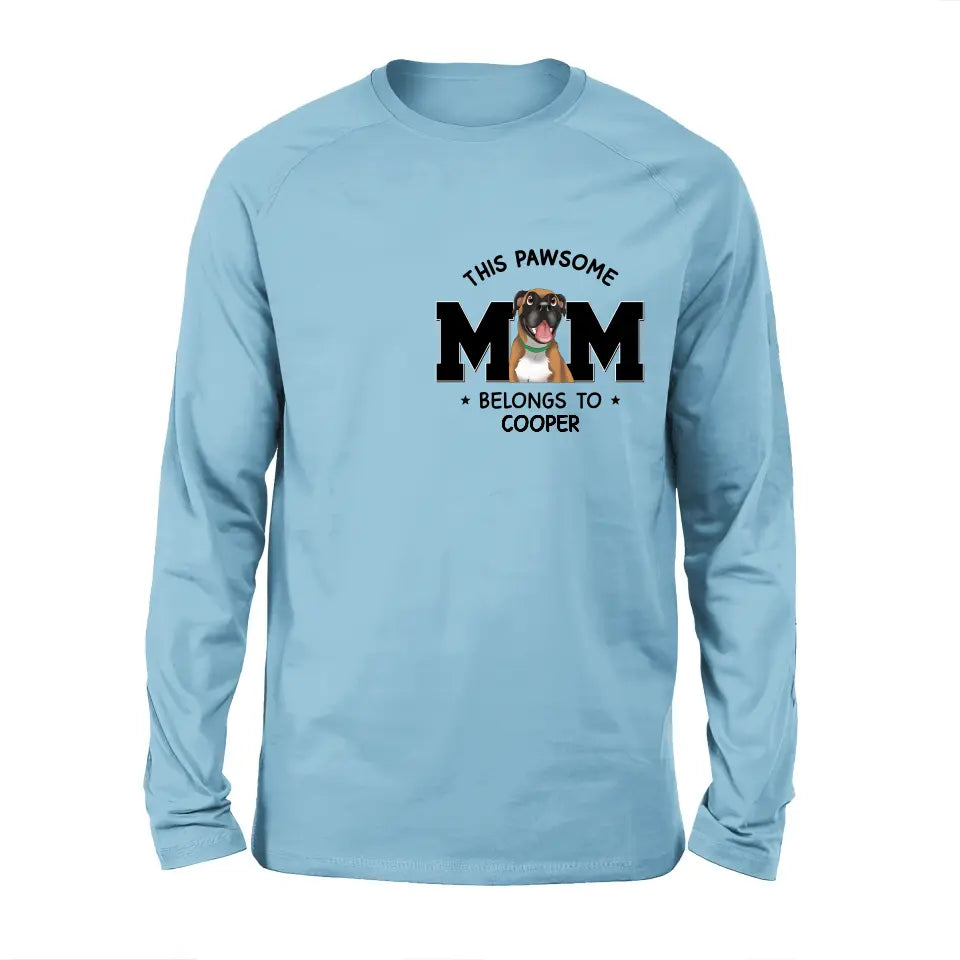 Personalized Dog Mom T-shirt/Hoodie - Gift Idea For Dog Lovers/Mother's Day - This Pawsome Mom Belongs To